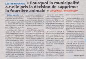 Privatisation de la fourrière animale