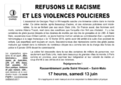 REFUSONS LE RACISME ET LES VIOLENCES POLICIERES