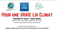 Manifestation pour une vraie loi climat